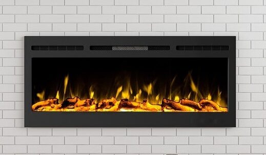 Electric fireplace installation