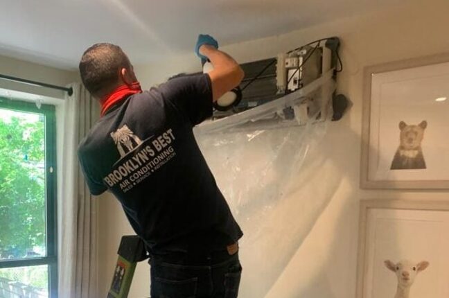 Split AC cleaning