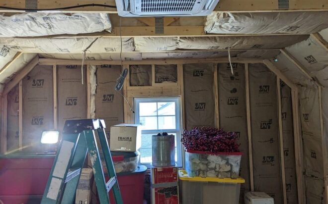 A Ceiling mounted Mini-split