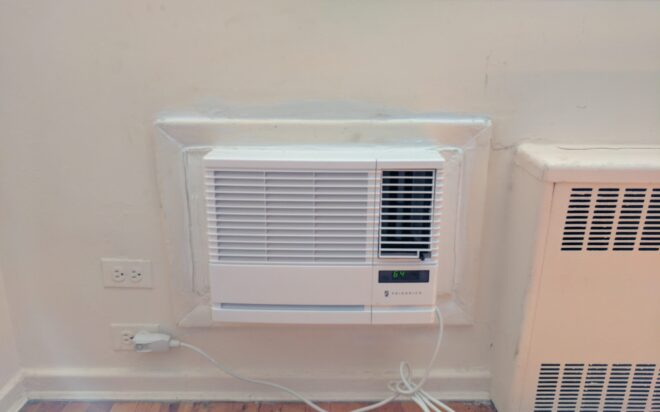 Window AC installed