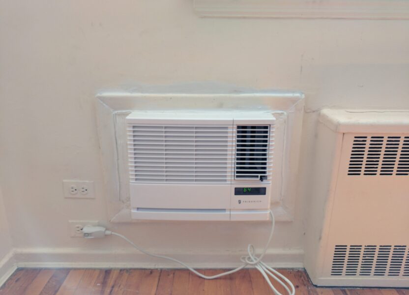 Window AC installed