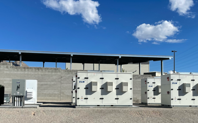 Dantherm PrecisionAir air conditioners mounted on outdoor power and battery enclosures